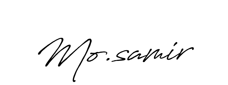 Design your own signature with our free online signature maker. With this signature software, you can create a handwritten (Antro_Vectra_Bolder) signature for name Mo.samir. Mo.samir signature style 7 images and pictures png