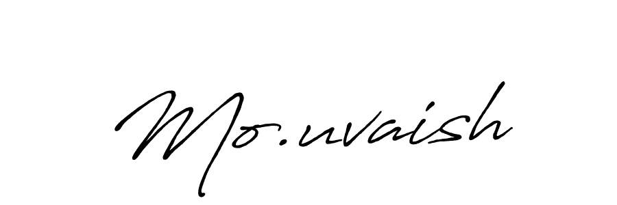 Also we have Mo.uvaish name is the best signature style. Create professional handwritten signature collection using Antro_Vectra_Bolder autograph style. Mo.uvaish signature style 7 images and pictures png