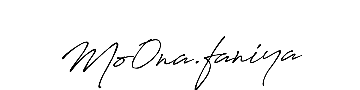 Make a beautiful signature design for name Mo0na.faniya. With this signature (Antro_Vectra_Bolder) style, you can create a handwritten signature for free. Mo0na.faniya signature style 7 images and pictures png