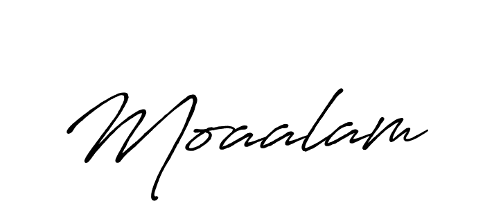 It looks lik you need a new signature style for name Moaalam. Design unique handwritten (Antro_Vectra_Bolder) signature with our free signature maker in just a few clicks. Moaalam signature style 7 images and pictures png