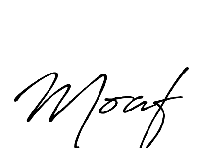 How to make Moaf name signature. Use Antro_Vectra_Bolder style for creating short signs online. This is the latest handwritten sign. Moaf signature style 7 images and pictures png