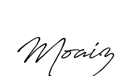 if you are searching for the best signature style for your name Moaiz. so please give up your signature search. here we have designed multiple signature styles  using Antro_Vectra_Bolder. Moaiz signature style 7 images and pictures png