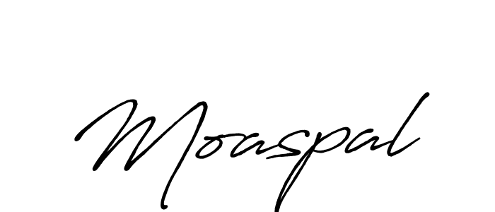 Also we have Moaspal name is the best signature style. Create professional handwritten signature collection using Antro_Vectra_Bolder autograph style. Moaspal signature style 7 images and pictures png