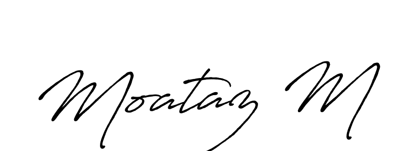 Make a beautiful signature design for name Moataz M. Use this online signature maker to create a handwritten signature for free. Moataz M signature style 7 images and pictures png