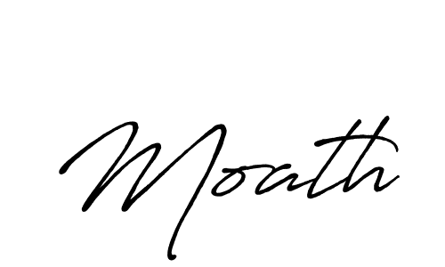 You should practise on your own different ways (Antro_Vectra_Bolder) to write your name (Moath) in signature. don't let someone else do it for you. Moath signature style 7 images and pictures png