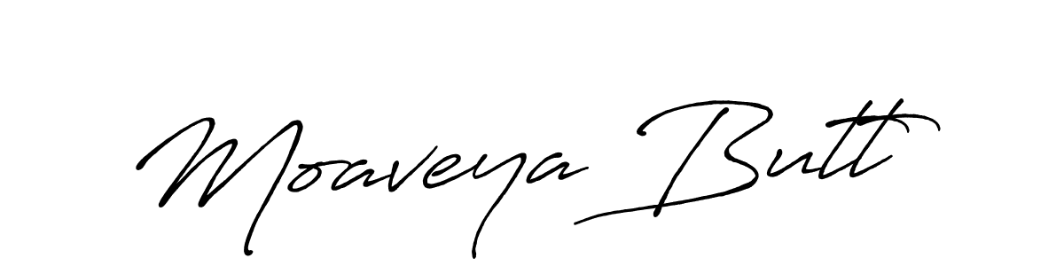 Also You can easily find your signature by using the search form. We will create Moaveya Butt name handwritten signature images for you free of cost using Antro_Vectra_Bolder sign style. Moaveya Butt signature style 7 images and pictures png
