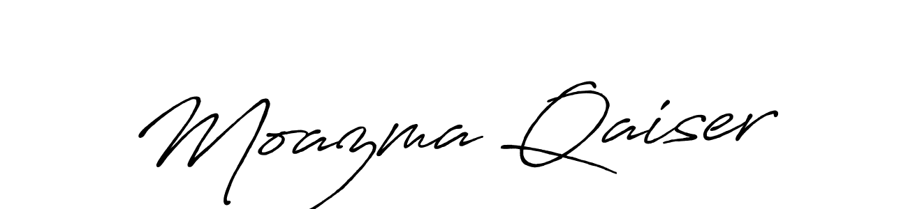 Make a beautiful signature design for name Moazma Qaiser. Use this online signature maker to create a handwritten signature for free. Moazma Qaiser signature style 7 images and pictures png