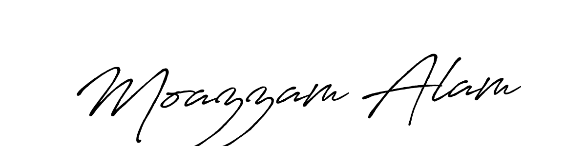 Use a signature maker to create a handwritten signature online. With this signature software, you can design (Antro_Vectra_Bolder) your own signature for name Moazzam Alam. Moazzam Alam signature style 7 images and pictures png