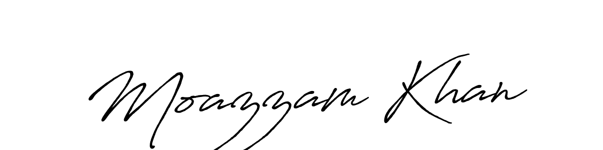 How to make Moazzam Khan signature? Antro_Vectra_Bolder is a professional autograph style. Create handwritten signature for Moazzam Khan name. Moazzam Khan signature style 7 images and pictures png