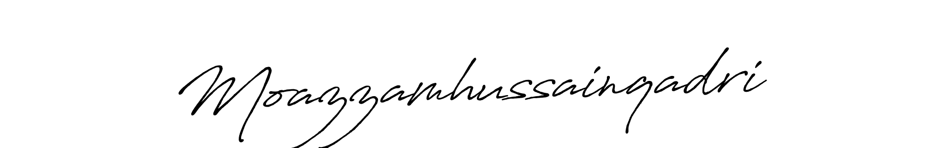 You can use this online signature creator to create a handwritten signature for the name Moazzamhussainqadri. This is the best online autograph maker. Moazzamhussainqadri signature style 7 images and pictures png