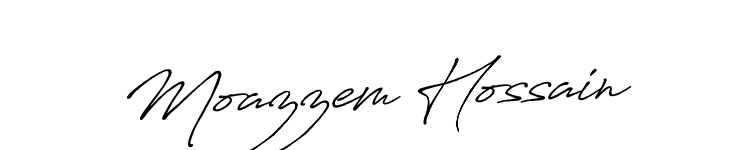 Design your own signature with our free online signature maker. With this signature software, you can create a handwritten (Antro_Vectra_Bolder) signature for name Moazzem Hossain. Moazzem Hossain signature style 7 images and pictures png