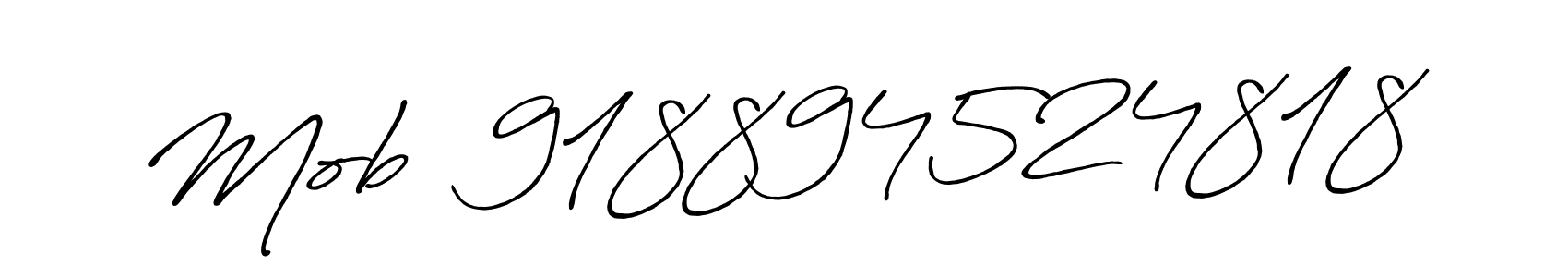 Here are the top 10 professional signature styles for the name Mob  918894524818. These are the best autograph styles you can use for your name. Mob  918894524818 signature style 7 images and pictures png