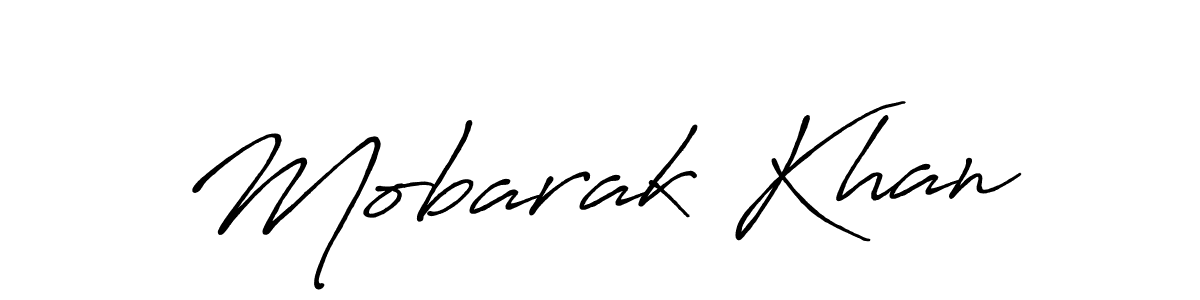 Also we have Mobarak Khan name is the best signature style. Create professional handwritten signature collection using Antro_Vectra_Bolder autograph style. Mobarak Khan signature style 7 images and pictures png