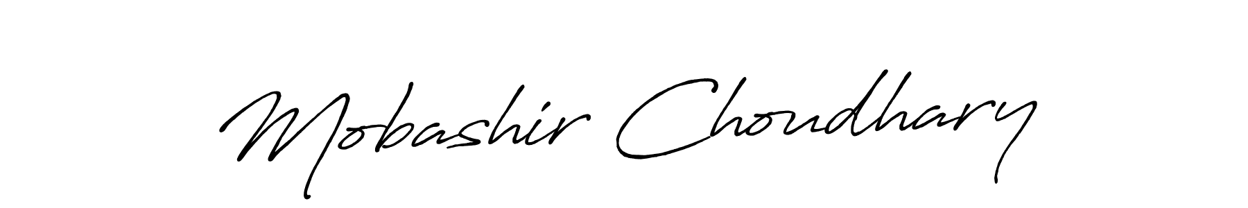 Design your own signature with our free online signature maker. With this signature software, you can create a handwritten (Antro_Vectra_Bolder) signature for name Mobashir Choudhary. Mobashir Choudhary signature style 7 images and pictures png