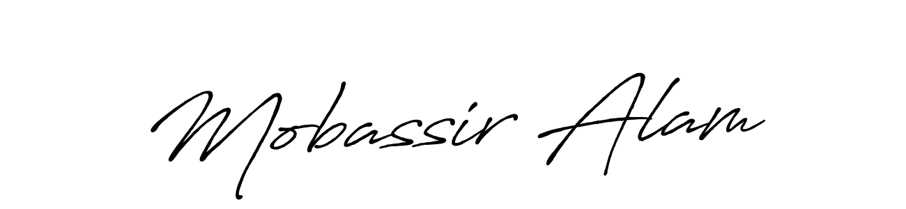 Also we have Mobassir Alam name is the best signature style. Create professional handwritten signature collection using Antro_Vectra_Bolder autograph style. Mobassir Alam signature style 7 images and pictures png