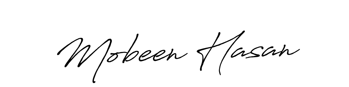 Also we have Mobeen Hasan name is the best signature style. Create professional handwritten signature collection using Antro_Vectra_Bolder autograph style. Mobeen Hasan signature style 7 images and pictures png