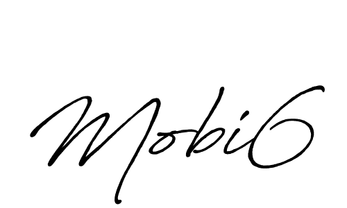 Design your own signature with our free online signature maker. With this signature software, you can create a handwritten (Antro_Vectra_Bolder) signature for name Mobi6. Mobi6 signature style 7 images and pictures png