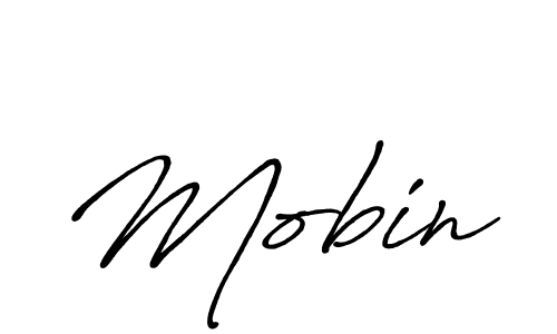 Mobin stylish signature style. Best Handwritten Sign (Antro_Vectra_Bolder) for my name. Handwritten Signature Collection Ideas for my name Mobin. Mobin signature style 7 images and pictures png