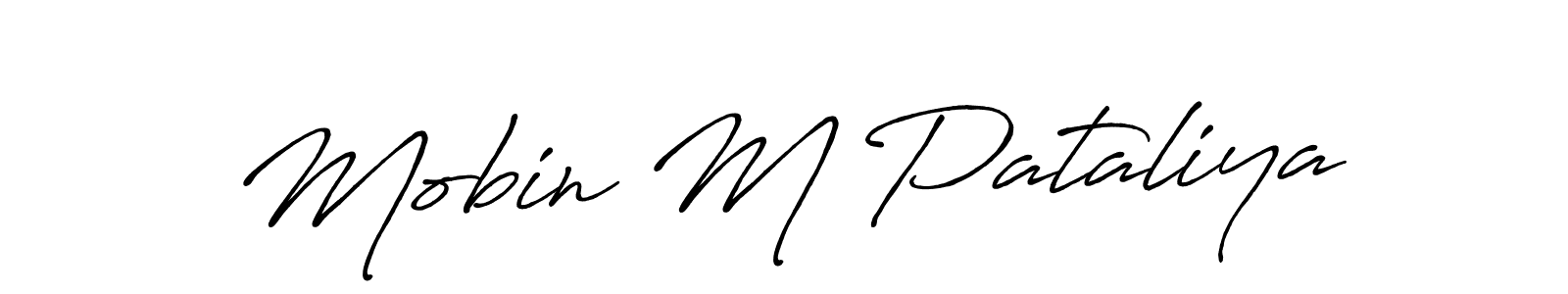 Here are the top 10 professional signature styles for the name Mobin M Pataliya. These are the best autograph styles you can use for your name. Mobin M Pataliya signature style 7 images and pictures png