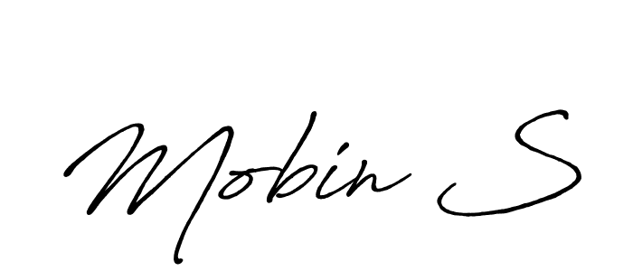 This is the best signature style for the Mobin S name. Also you like these signature font (Antro_Vectra_Bolder). Mix name signature. Mobin S signature style 7 images and pictures png