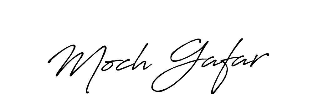 Moch Gafar stylish signature style. Best Handwritten Sign (Antro_Vectra_Bolder) for my name. Handwritten Signature Collection Ideas for my name Moch Gafar. Moch Gafar signature style 7 images and pictures png