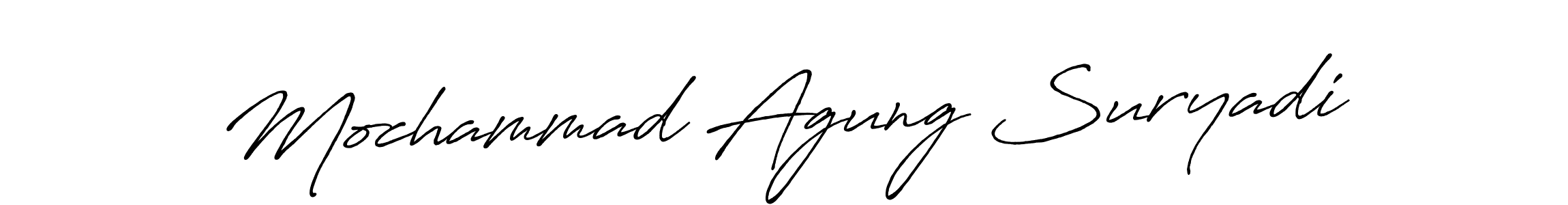 Also You can easily find your signature by using the search form. We will create Mochammad Agung Suryadi name handwritten signature images for you free of cost using Antro_Vectra_Bolder sign style. Mochammad Agung Suryadi signature style 7 images and pictures png