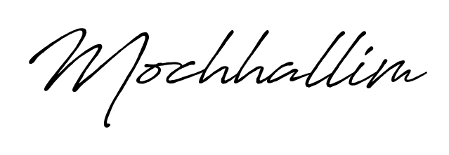 Create a personalized artistic stamp with Mochhallim in Antro_Vectra_Bolder font. Perfect for visual artists, designers, and influencers. Mochhallim signature style 7 images and pictures png