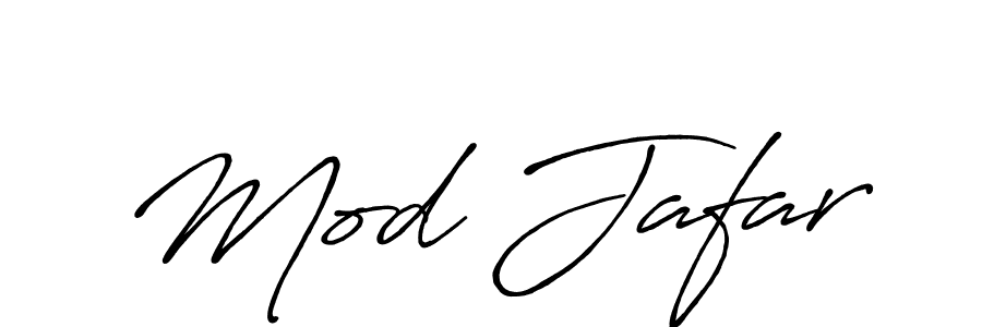 Use a signature maker to create a handwritten signature online. With this signature software, you can design (Antro_Vectra_Bolder) your own signature for name Mod Jafar. Mod Jafar signature style 7 images and pictures png