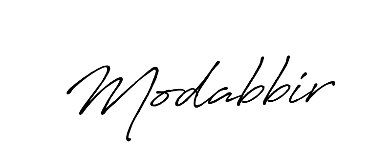 Create a beautiful signature design for name Modabbir. With this signature (Antro_Vectra_Bolder) fonts, you can make a handwritten signature for free. Modabbir signature style 7 images and pictures png