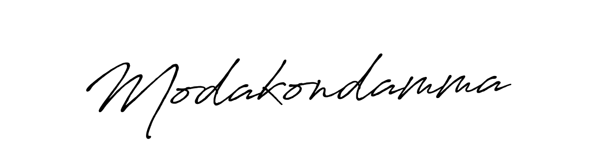 Make a beautiful signature design for name Modakondamma. With this signature (Antro_Vectra_Bolder) style, you can create a handwritten signature for free. Modakondamma signature style 7 images and pictures png