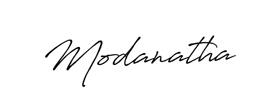 Make a beautiful signature design for name Modanatha. With this signature (Antro_Vectra_Bolder) style, you can create a handwritten signature for free. Modanatha signature style 7 images and pictures png