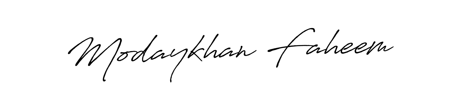 Modaykhan Faheem stylish signature style. Best Handwritten Sign (Antro_Vectra_Bolder) for my name. Handwritten Signature Collection Ideas for my name Modaykhan Faheem. Modaykhan Faheem signature style 7 images and pictures png