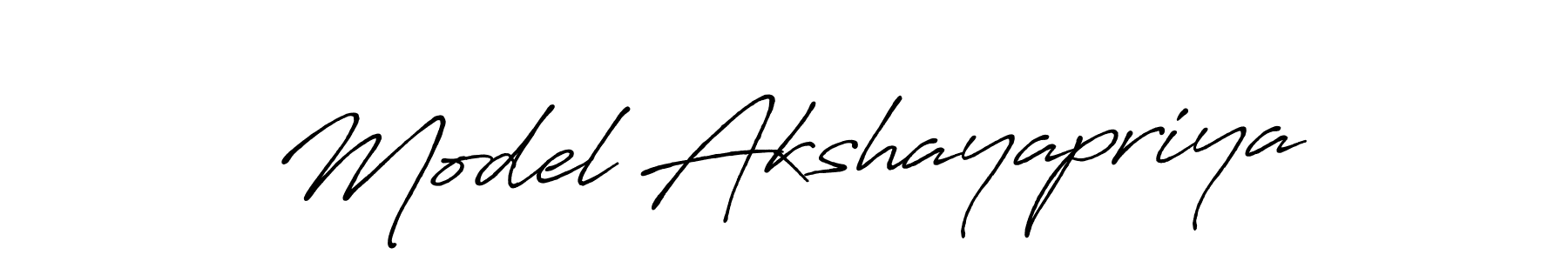 You should practise on your own different ways (Antro_Vectra_Bolder) to write your name (Model Akshayapriya) in signature. don't let someone else do it for you. Model Akshayapriya signature style 7 images and pictures png