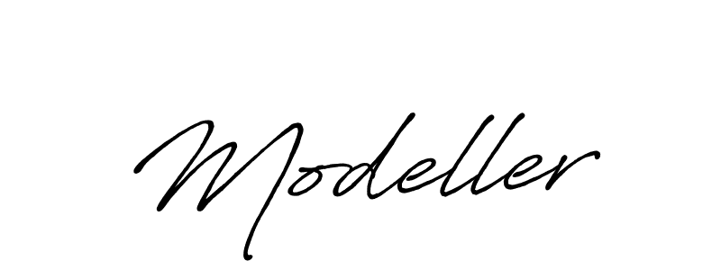 Use a signature maker to create a handwritten signature online. With this signature software, you can design (Antro_Vectra_Bolder) your own signature for name Modeller. Modeller signature style 7 images and pictures png