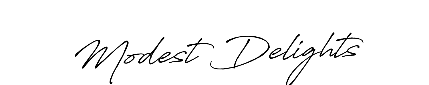 You should practise on your own different ways (Antro_Vectra_Bolder) to write your name (Modest Delights) in signature. don't let someone else do it for you. Modest Delights signature style 7 images and pictures png