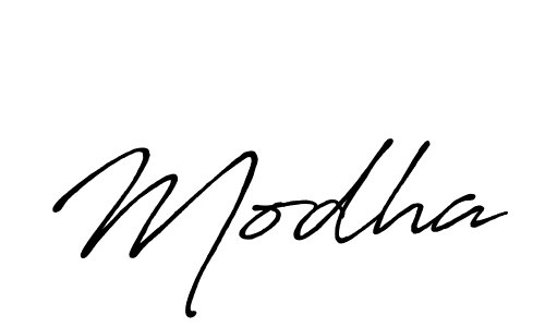 Modha stylish signature style. Best Handwritten Sign (Antro_Vectra_Bolder) for my name. Handwritten Signature Collection Ideas for my name Modha. Modha signature style 7 images and pictures png