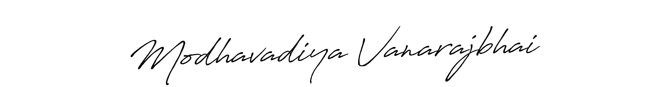 Also we have Modhavadiya Vanarajbhai name is the best signature style. Create professional handwritten signature collection using Antro_Vectra_Bolder autograph style. Modhavadiya Vanarajbhai signature style 7 images and pictures png