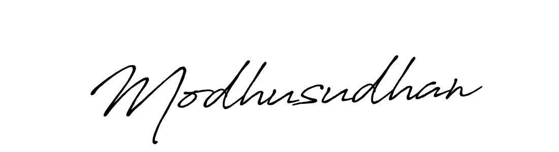 How to make Modhusudhan signature? Antro_Vectra_Bolder is a professional autograph style. Create handwritten signature for Modhusudhan name. Modhusudhan signature style 7 images and pictures png