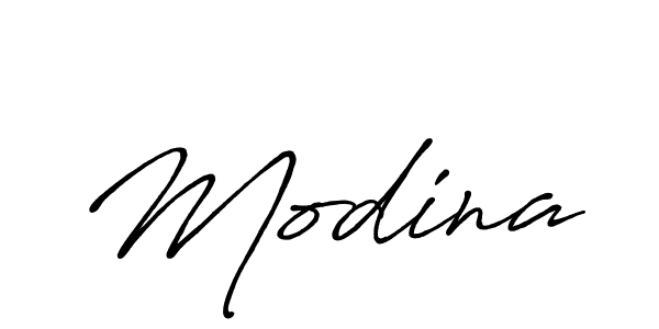 Modina stylish signature style. Best Handwritten Sign (Antro_Vectra_Bolder) for my name. Handwritten Signature Collection Ideas for my name Modina. Modina signature style 7 images and pictures png