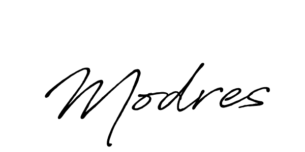 Design your own signature with our free online signature maker. With this signature software, you can create a handwritten (Antro_Vectra_Bolder) signature for name Modres. Modres signature style 7 images and pictures png