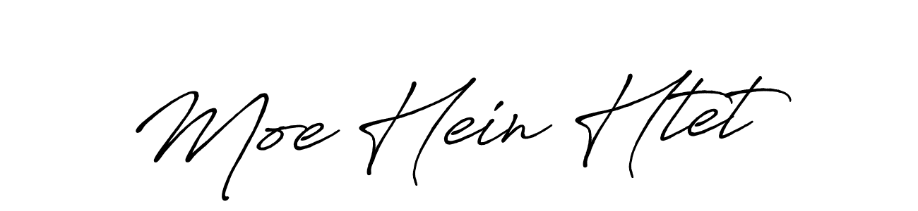 Design your own signature with our free online signature maker. With this signature software, you can create a handwritten (Antro_Vectra_Bolder) signature for name Moe Hein Htet. Moe Hein Htet signature style 7 images and pictures png