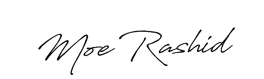 It looks lik you need a new signature style for name Moe Rashid. Design unique handwritten (Antro_Vectra_Bolder) signature with our free signature maker in just a few clicks. Moe Rashid signature style 7 images and pictures png