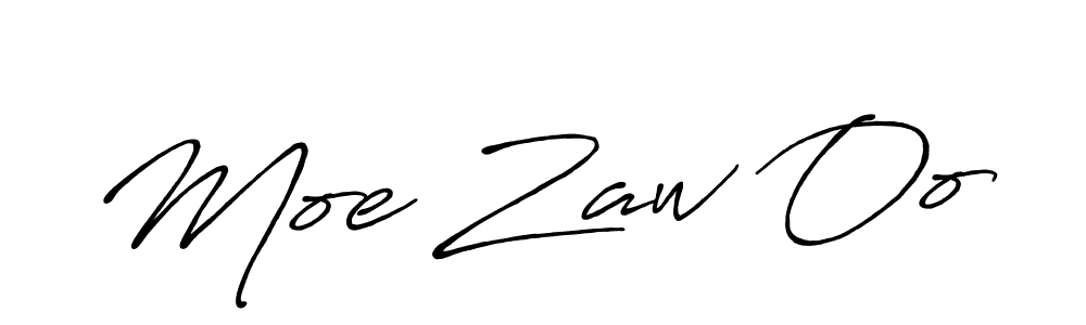 Moe Zaw Oo stylish signature style. Best Handwritten Sign (Antro_Vectra_Bolder) for my name. Handwritten Signature Collection Ideas for my name Moe Zaw Oo. Moe Zaw Oo signature style 7 images and pictures png