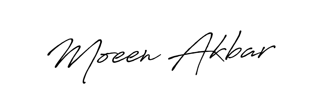 Make a beautiful signature design for name Moeen Akbar. Use this online signature maker to create a handwritten signature for free. Moeen Akbar signature style 7 images and pictures png