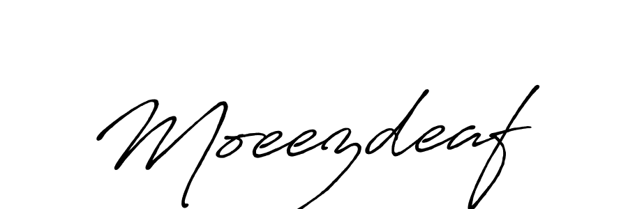 It looks lik you need a new signature style for name Moeezdeaf. Design unique handwritten (Antro_Vectra_Bolder) signature with our free signature maker in just a few clicks. Moeezdeaf signature style 7 images and pictures png