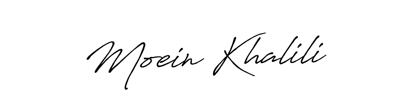 How to make Moein Khalili signature? Antro_Vectra_Bolder is a professional autograph style. Create handwritten signature for Moein Khalili name. Moein Khalili signature style 7 images and pictures png