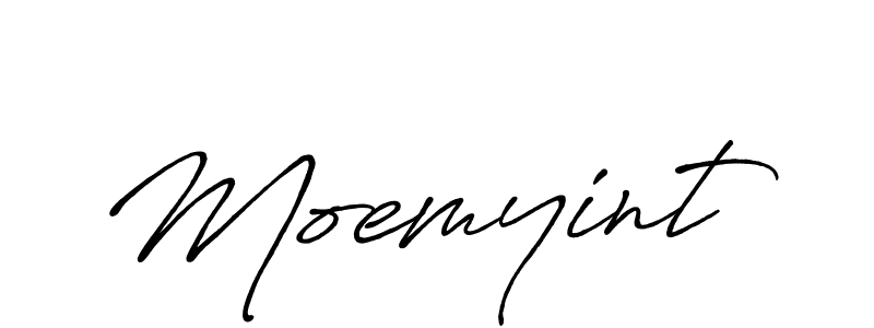 It looks lik you need a new signature style for name Moemyint. Design unique handwritten (Antro_Vectra_Bolder) signature with our free signature maker in just a few clicks. Moemyint signature style 7 images and pictures png
