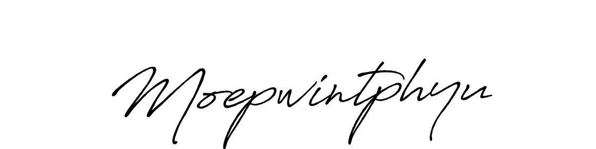 How to make Moepwintphyu signature? Antro_Vectra_Bolder is a professional autograph style. Create handwritten signature for Moepwintphyu name. Moepwintphyu signature style 7 images and pictures png