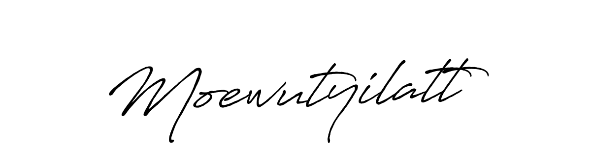 The best way (Antro_Vectra_Bolder) to make a short signature is to pick only two or three words in your name. The name Moewutyilatt include a total of six letters. For converting this name. Moewutyilatt signature style 7 images and pictures png