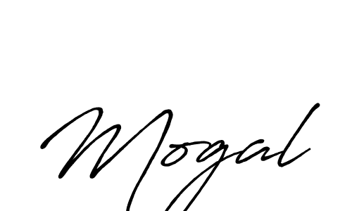 Create a beautiful signature design for name Mogal. With this signature (Antro_Vectra_Bolder) fonts, you can make a handwritten signature for free. Mogal signature style 7 images and pictures png